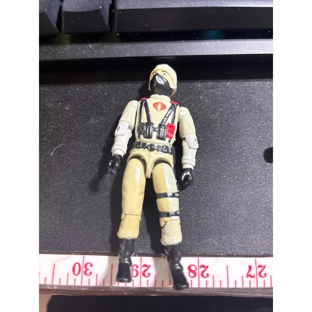 Vintage 1984 GI Joe Cobra Firefly Action Figure Hasbro 3.75 Inch Grey Masked